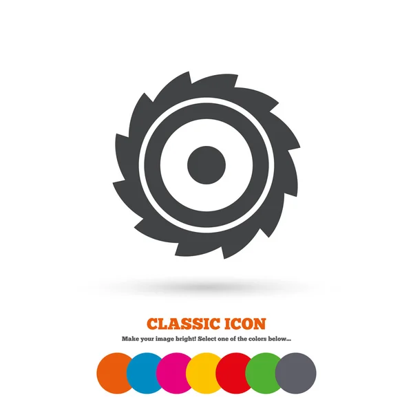 Saw, circular, Cutting blade icon — Διανυσματικό Αρχείο