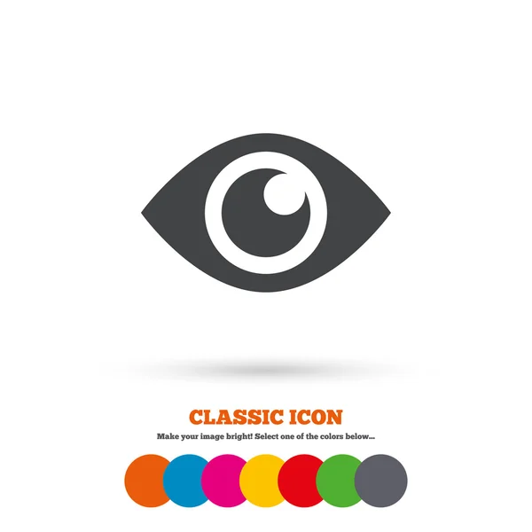 Eye icon. Publish content button. — Stock vektor