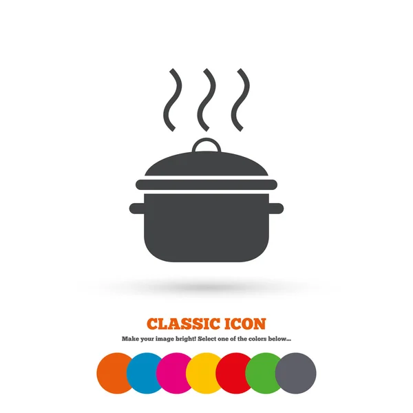 Boil, cook, pan icon — Stock Vector