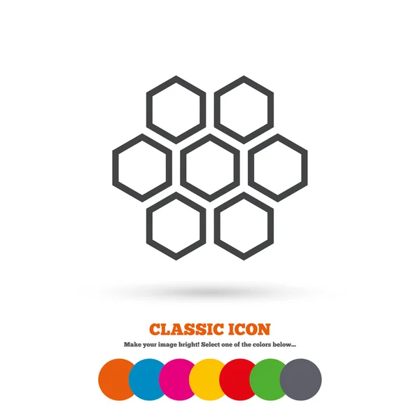 Honeycomb, honey icon — Stockvector