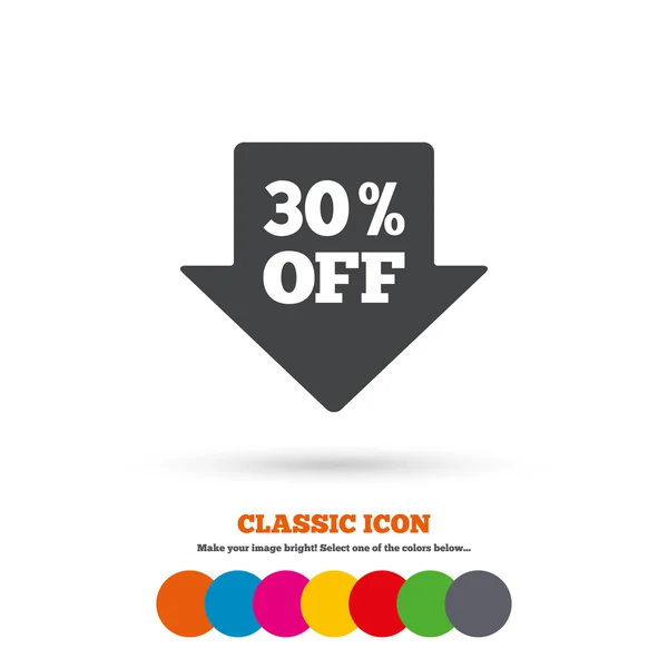 30 percent, sale, tag icon — Stock Vector