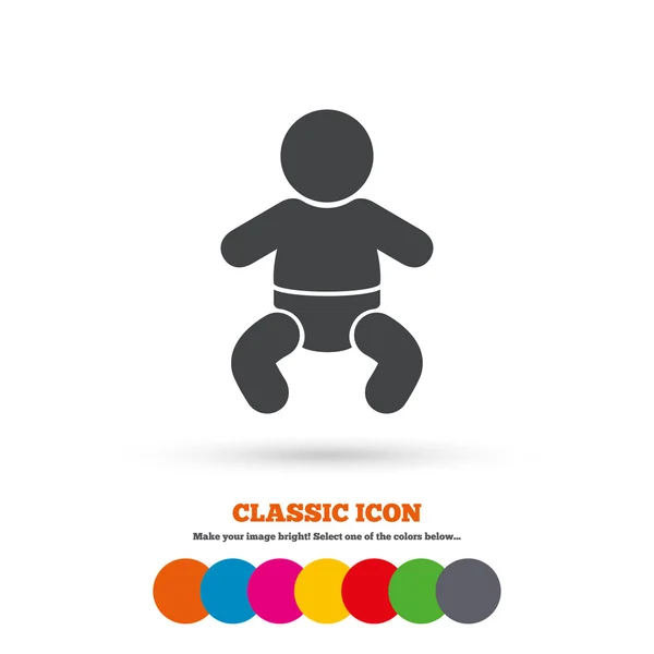 Baby, infant, child icon — Stock Vector