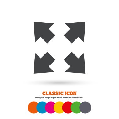 Tam ekran işareti simgesi.