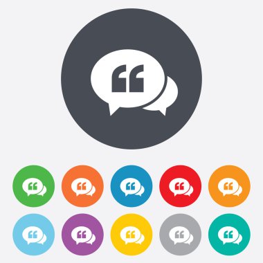 Sohbet alıntı işareti simgeleri