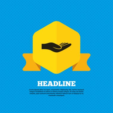 Bağış el işareti simgesi.