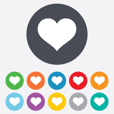 Simgeleri seviyorum. Kalp işaretleri