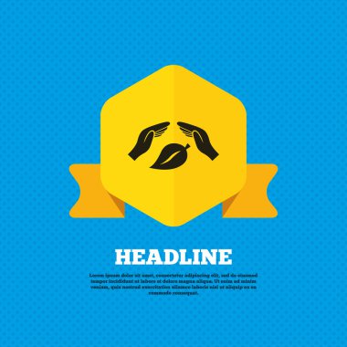 Doğa işareti simgesi korunması.