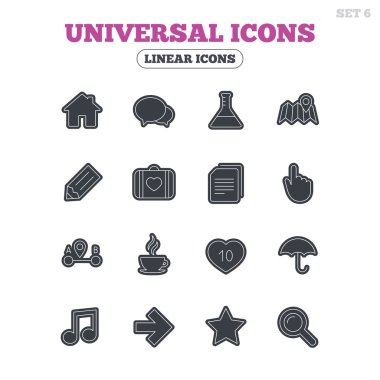 Evrensel simgeleri. Konuşma balonu