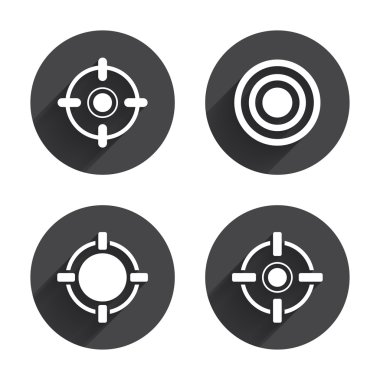 Crosshair simgeler. Hedef amaç işaretleri