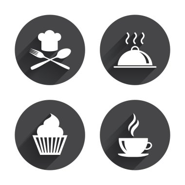 Gıda simgeler. Kek cupcake