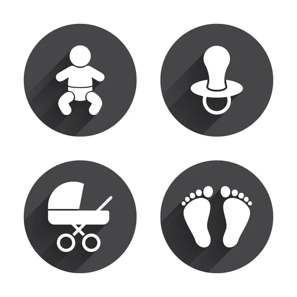Иконы младенцев . — стоковый вектор