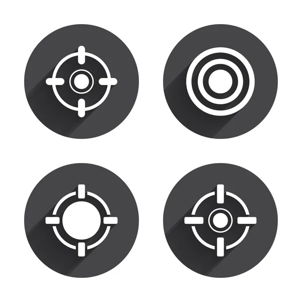 Crosshair simgeler. Hedef amaç işaretleri — Stok Vektör