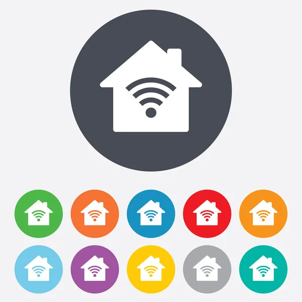 Home Wifi signs — Stockový vektor