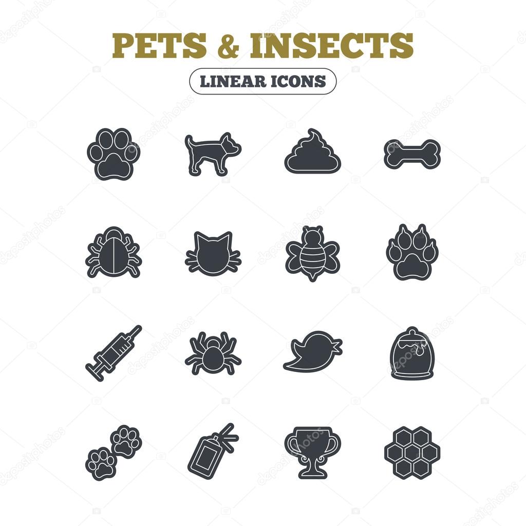 Pets and Insect icons