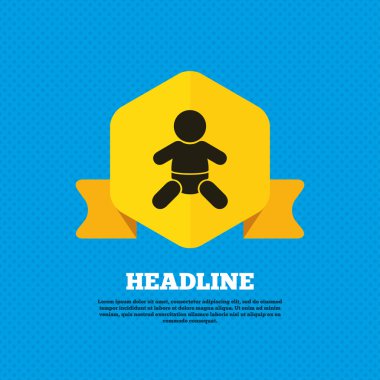 Bebek Bebek işareti simgesi.