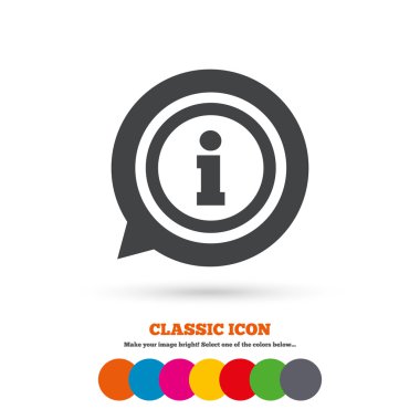 bilgi işareti simgesi.