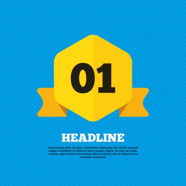 İlk adım işareti.