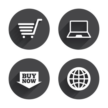 çevrimiçi alışveriş simgeleri.