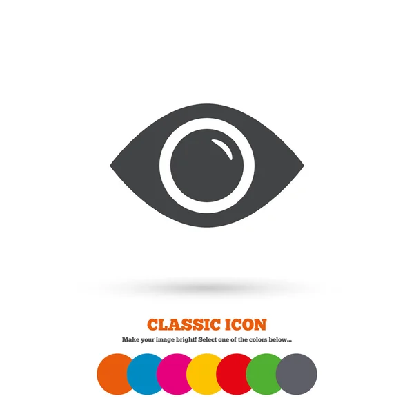 Eye sign icon. — Stock Vector