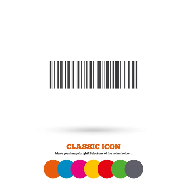 Bar code sign icon. — Stock Vector