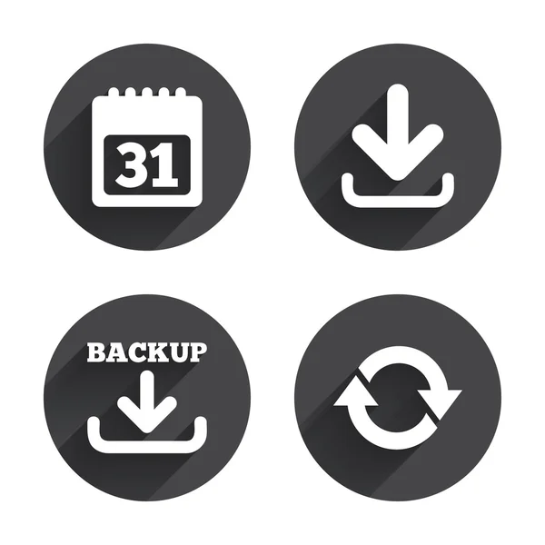 Download and Backup signs. — Stock Vector