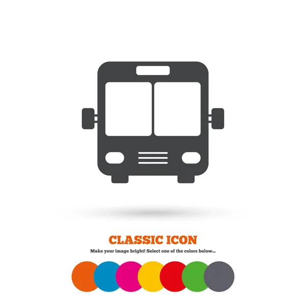 Icono de señal de autobús . — Vector de stock