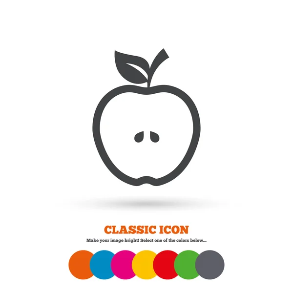 Icono de signo de Apple . — Vector de stock