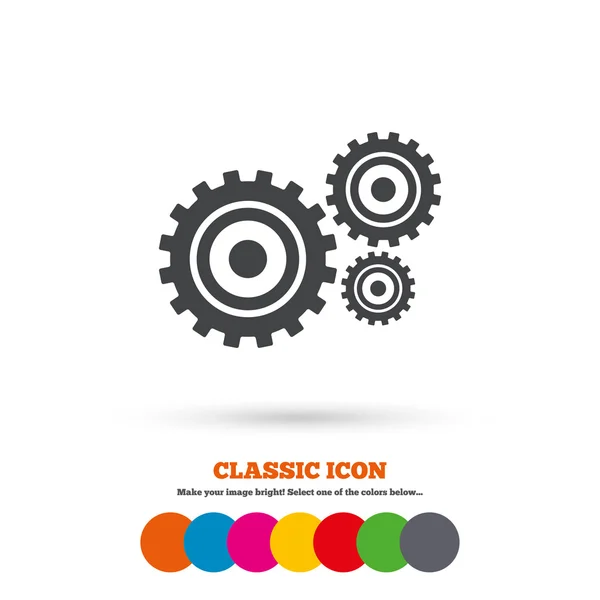 Cog settings sign icon. — Stock Vector