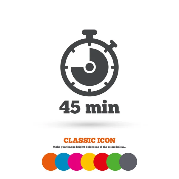 Timer sign icon. — Stock Vector