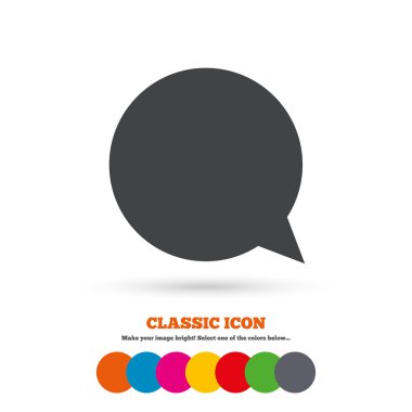 sohbet işareti simgesi.