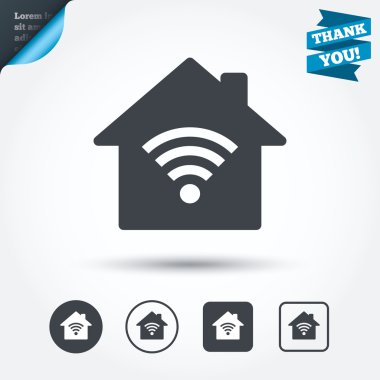 Home Wifi signs clipart