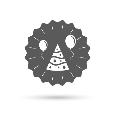 parti şapka işareti simgesi.