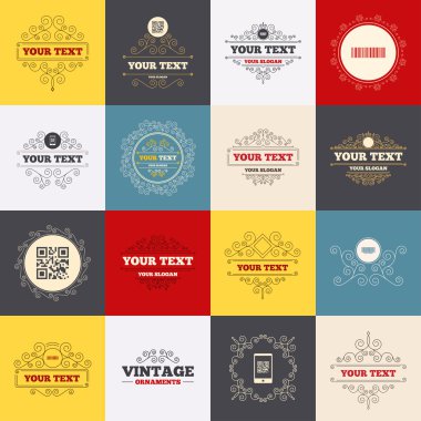 Bar ve Qr code simgeler.