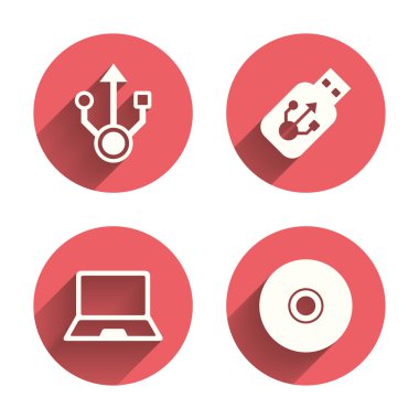 USB flash sürücü simgeleri.