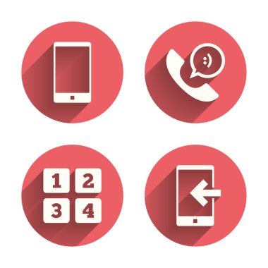 Telefon simgeleri. Çağrı Merkezi desteği