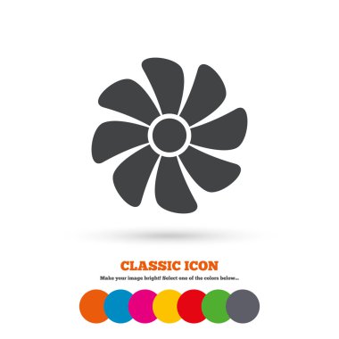 Havalandırma işareti simgesi.