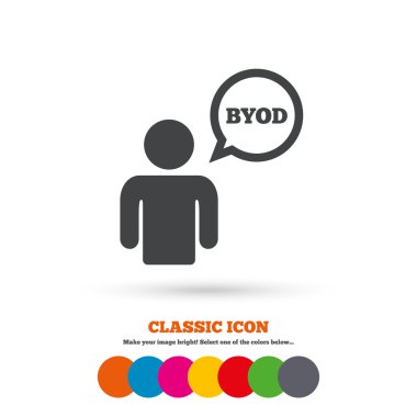 Byod işareti simgesi.