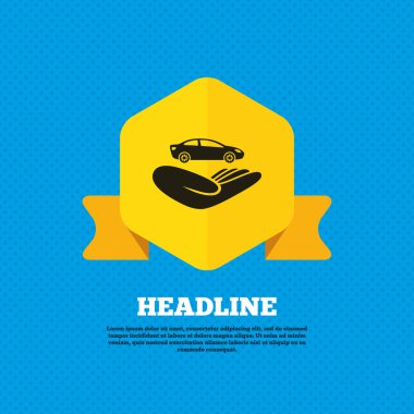 Araba sigorta işareti.