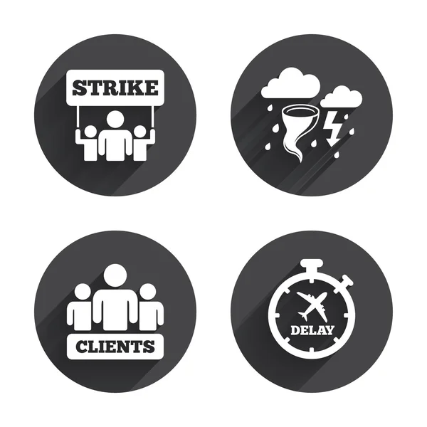 Strike icon. Storm weather — Stock Vector