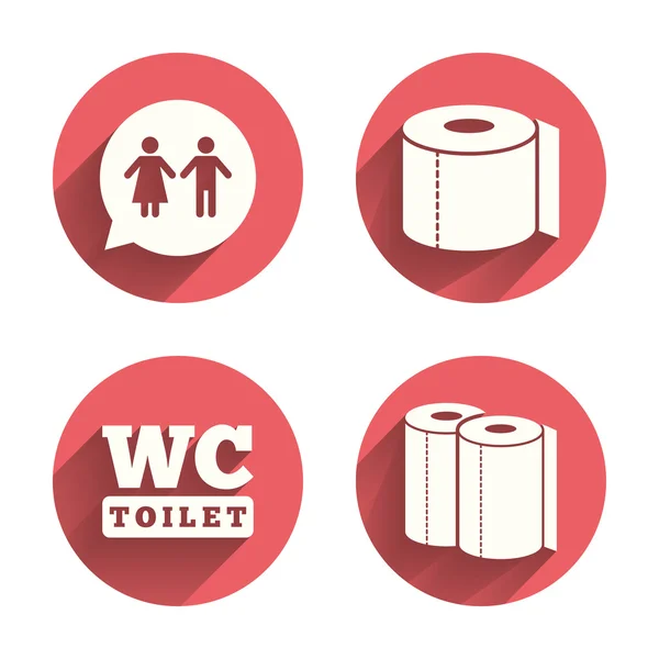 Toilet paper icons. — Stock Vector