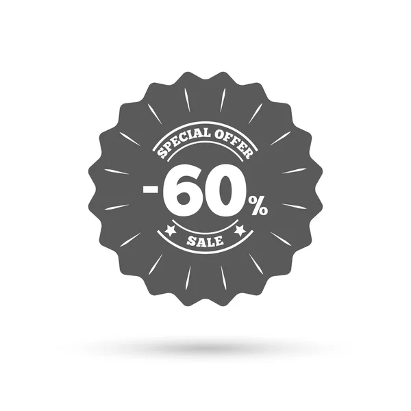 60 percent discount sign — Stock Vector