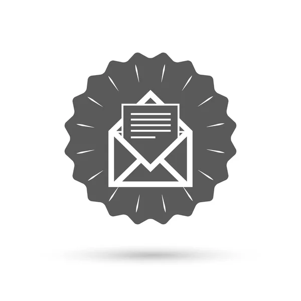 Icono de correo. Símbolo de sobre . — Archivo Imágenes Vectoriales