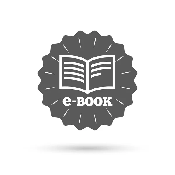 E-Book teken pictogram. — Stockvector