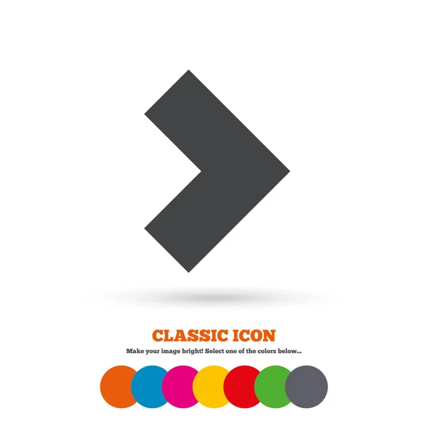 Signo de flecha icono . — Vector de stock