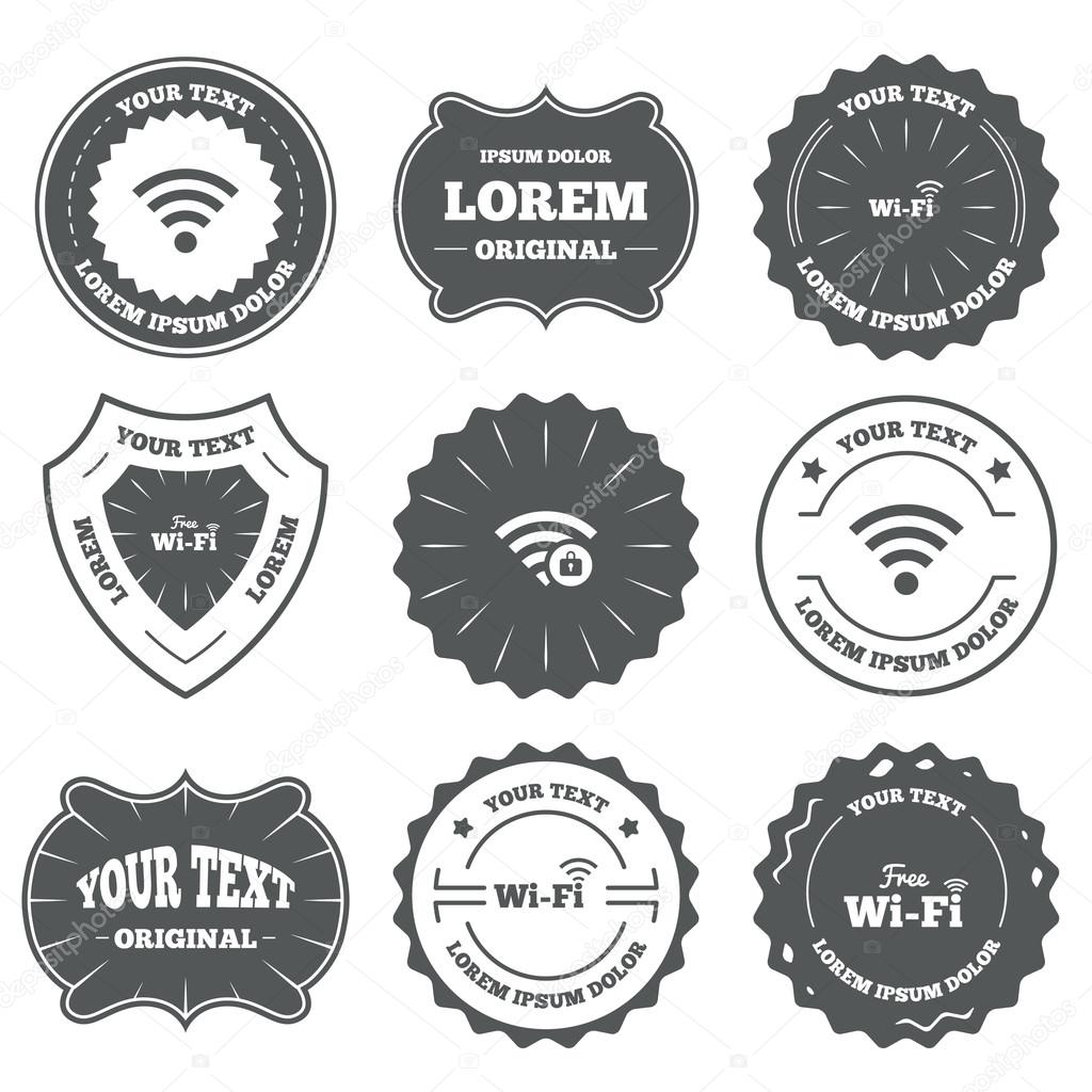 Wifi Wireless Network icons.