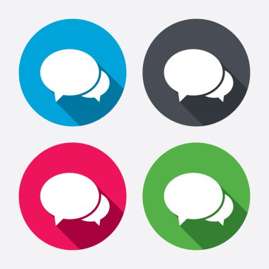 konuşma balonları simgeler