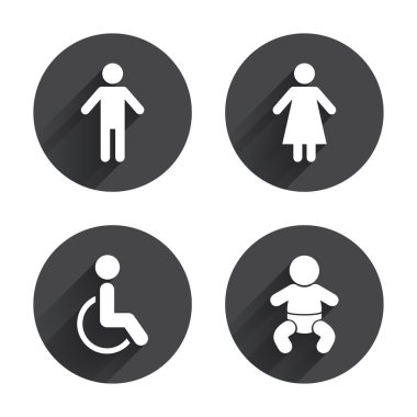 WC tuvalet simgeler.
