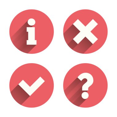 bilgi simgeleri. soru SSS sembolü.