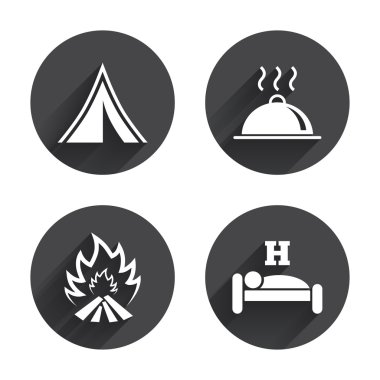 Sıcak yemek, uyku, çadır kamp