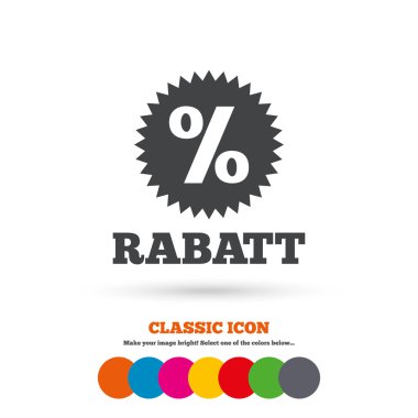 Rabatt - Almanca indirimler imzalamak